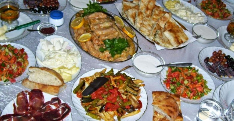 صورة من أكلات رمضان.